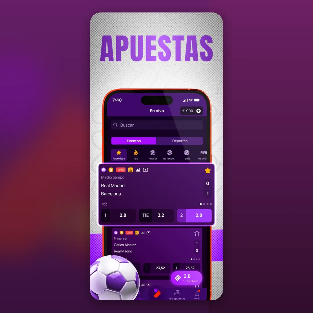 Captura oficial de la app de Tonybet en la App Store española