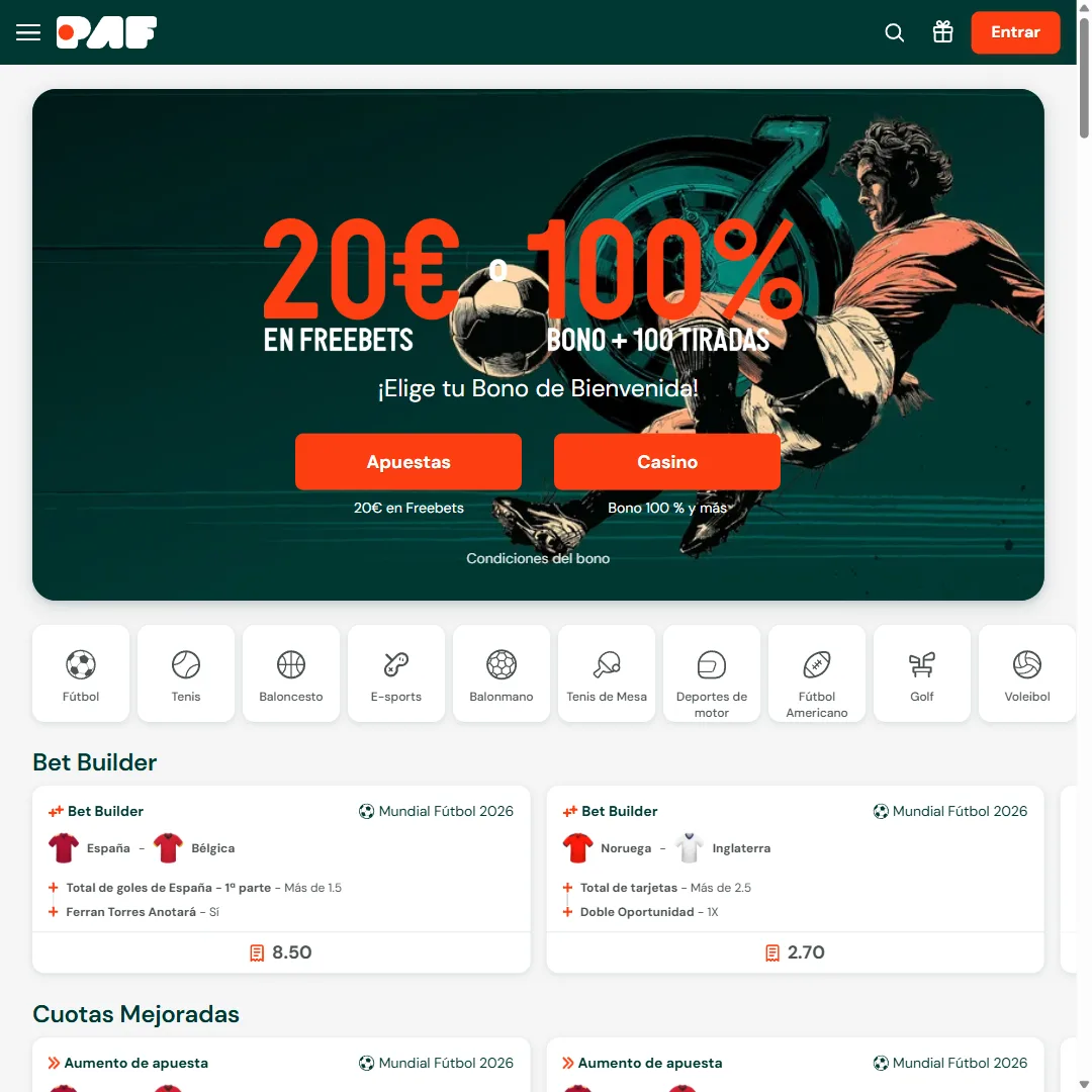 Paf — casa de apuestas