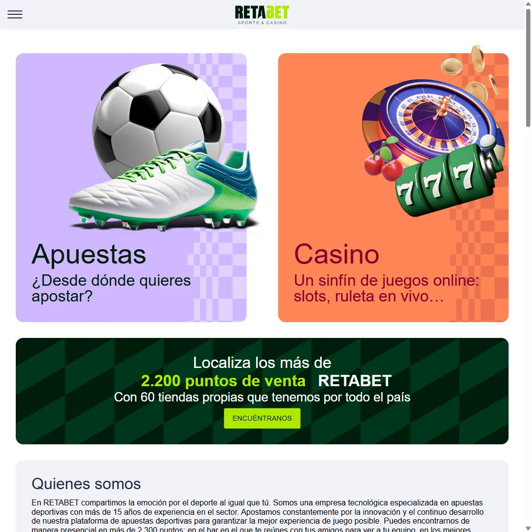 Retabet — casa de apuestas
